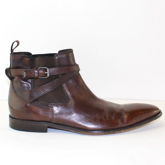 Hugo Boss Leather Ankle Boot Mens (US 8.5/EU 42) - Picture 1 of 10